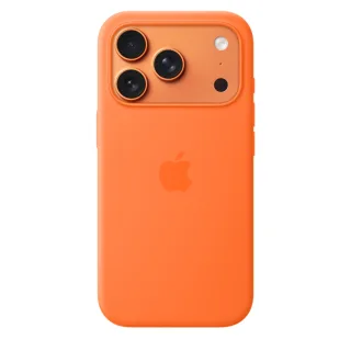 Apple - Protective cover for mobile phone - MagSafe compatibility - silicone - orange - for iPhone 17 Pro
