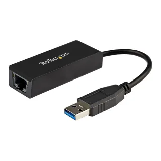 Startech USB 3.0 to Gigabit Ethernet Adapter - 10/100/1000 NIC Network Adapter - USB 3.0 Laptop to RJ45 LAN (USB31000S) - Network adapter - USB 3.0 - Gigabit Ethernet - black