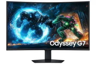 Samsung Odyssey G7 S37FG756EU - G75F Series - LED monitor - gaming - curved - 37" - 3840 x 2160 4K UHD (2160p) @ 165 Hz - VA - 350 cd/m² - 3000:1 - DisplayHDR 600 - 1 ms - 2xHDMI, DisplayPort - black