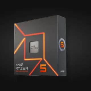 AMD Ryzen 5 7600X 4.7GHz 6 Core AM5 Processor, 12 Threads, 4.7GHz up to 5.3GHz Boost, 38MB Cache,105W, No Fan, Radeon Graphics