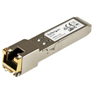 Startech Cisco GLC-T Compatible SFP Module, 1000BASE-T, SFP to RJ45 Cat6/Cat5e, 1GE Gigabit Ethernet SFP, RJ-45 (Copper) 100m, Cisco Firepower, ASR920, IE2000 Mini GBIC Transceiver - Lifetime Warranty (GLCTST)
