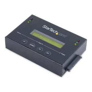 StarTech 11 Standalone Hard Drive Duplicator with Disk Image Library Manager For Backup & Restore, Store Several Images on one 2.53.5 SATA Drive, HDDSSD Cloner, No PC Required - TAA Compliant - Hard drive duplicator - 2 bays (SATA-600)