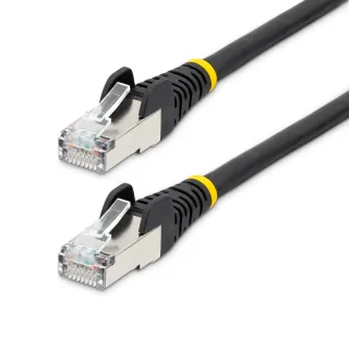 Startech 1.5m CAT6a Ethernet Cable - Black - Low Smoke Zero Halogen (LSZH)