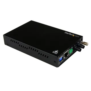 Startech 10/100 Mbps Ethernet to Fiber Optic Media Converter - Steel - Chassis Mount - ST Multimode - 1310nm - 2km (ET90110ST2) - Fibre media converter - 100Mb LAN - 10Base-T, 100Base-FX, 100Base-TX - RJ-45 / ST multi-mode - up to 2 km - 1310 nm - for P/N: ETCHS2U, SVA12M2NEUA, SVA12M5NA