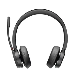 HP Poly Voyager 4320 - Voyager 4300 UC series - headset - on-ear - Bluetooth - wireless, wired - USB-A - black - Certified for Microsoft Teams, Zoom Certified