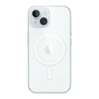 Apple - Back cover for mobile phone - MagSafe compatibility - polycarbonate - clear - for iPhone 15