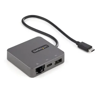 Startech USB-C Multiport Adapter - USB 3.1 Gen 2 Type-C Mini Dock - USB-C to 4K HDMI or 1080p VGA Video - 10Gbps USB-A USB-C, GbE - Portable Travel Laptop Dock - Works w/Thunderbolt 3 (DKT31CHVL)