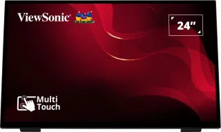 ViewSonic TD2465 - LED monitor - 24" (23.8" viewable) - touchscreen - 1920 x 1080 Full HD (1080p) @ 60 Hz - VA - 250 cd/m² - 3000:1 - 6.969 ms - HDMI, VGA, DisplayPort - speakers