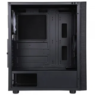 CIT Silent ES Black Mid-Tower Low Noise Computer Case with 2 x 120mm PWM Cooling Fans Included Sound Dampening Material