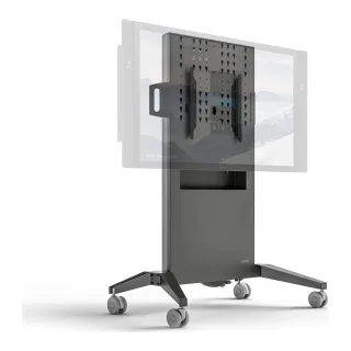 Salamander FPS Series FPS1/FH/GG Fixed height mobile stand - Cart for LCD / plasma panel - powder-coated steel - graphite - screen size: 42"-65
