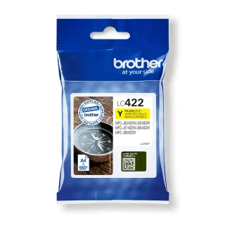 Brother LC422Y - Yellow - original - ink cartridge - for Brother MFC-J5340DW, MFC-J5340DWE, MFC-J5345DW, MFC-J5740DW, MFC-J6540DW, MFC-J6940DW
