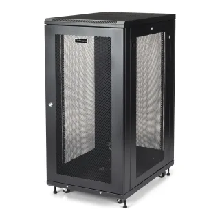Startech 24U Server Rack Cabinet, 4-Post Adjustable Depth (2" to 30") Network Equipment Rack Enclosure w/Casters/Cable Management/Shelf/Locking Dell PowerEdge, HP ProLiant ThinkServer - 24U Rack Cabinet (RK2433BKM)