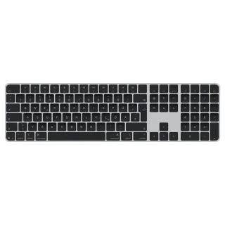 Apple Magic Keyboard with Touch ID and Numeric Keypad - Keyboard - USB-C - wireless - Bluetooth - QWERTZ - German - black keys