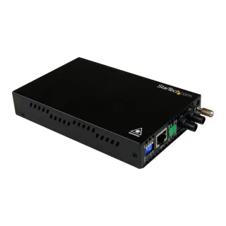 Startech 10/100 Mbps Ethernet to Fiber Optic Media Converter - Steel - Chassis Mount - ST Multimode - 1310nm - 2km (ET90110ST2) - Fibre media converter - 100Mb LAN - 10Base-T, 100Base-FX, 100Base-TX - RJ-45 / ST multi-mode - up to 2 km - 1310 nm - for P/N: ETCHS2U, SVA12M2NEUA, SVA12M5NA