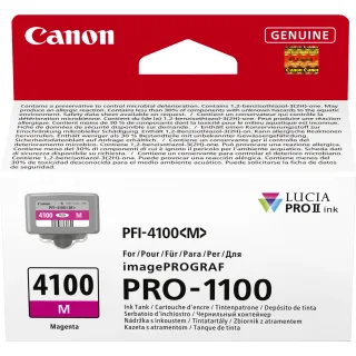 Canon PFI-4100 M - 80 ml - magenta - original - hanging box - ink tank - for imagePROGRAF PRO-1100