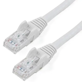 Startech 50ft CAT6 Cable, 10 Gigabit Snagless RJ45 650MHz 100W PoE Cat 6 Patch Cord, 10GbE UTP CAT6 Network Cable, White CAT6 Ethernet Cable, Wiring is UL Certified/TIA - Category 6 - 24AWG (N6PATCH50WH)