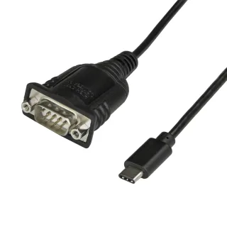 StarTech USB C to Serial Adapter Cable 16" (40cm), USB Type C to RS232 (DB9) Converter Cable, USB-C Serial Cable for PLCs, Scanners, Receipt Printers, Male/Male, Windows/macOS/Linux - Up to 921.6 Kbps Baud - USB / serial cable - DB-9 (M) to USB-C (M) - 40 cm - thumbscrews
