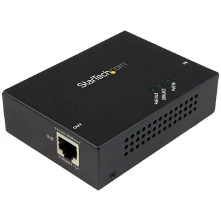 Startech 1 Port Gigabit PoE+ Extender 802.3at & 802.3af - 100m (330ft) - Power over Ethernet Extender - PoE Repeater Network Extender (POEEXT1GAT) - Repeater - 1GbE - 10Base-T, 100Base-TX, 1000Base-T - up to 100 m - for P/N: ST12MHDLANU