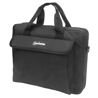 Manhattan 439893 London Laptop Bag 14.1" Black- Top Loader