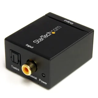 Startech SPDIF Digital Coaxial or Toslink Optical to Stereo RCA Audio Converter - Digital Audio Adapter (SPDIF2AA)
