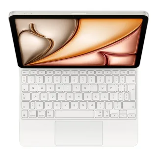 Apple Magic Keyboard - Keyboard and folio case - with trackpad - Apple Smart connector - QWERTY - International English - white - for 10.9-inch iPad Air (4th generation, 5th generation), 11-inch iPad Air (M2, M3)