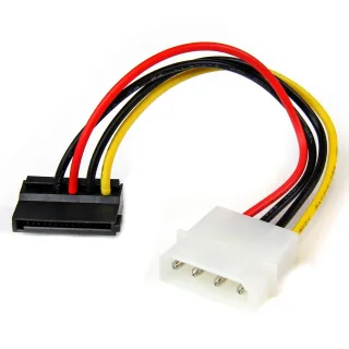 StarTech 6in 4 Pin LP4 to Left Angle SATA Power Cable Adapter - LP4 to SATA Power Adapter (SATAPOWADPL)
