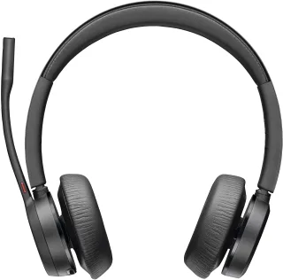 HP Poly Voyager 4320-M - Headset - on-ear - Bluetooth - wireless, wired - USB-A via Bluetooth adapter, USB-A - black - Certified for Microsoft Teams, Zoom Certified