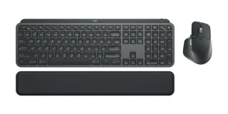 Logitech MX Keys Combo for Business - Keyboard and mouse set - backlit - wireless - Bluetooth LE - QWERTY - UK - graphite