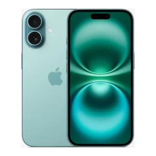 Apple iPhone 16 - 5G smartphone - dual-SIM / Internal Memory 128 GB - OLED display - 6.1" - 2556 x 1179 pixels - 2x rear cameras 48 MP, 12 MP - front camera 12 MP - teal