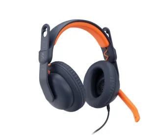 Logitech Zone Learn Wired Over-Ear Headset for Learners, USB-C - Headphones with mic - full size - replacement - wired - USB-C
