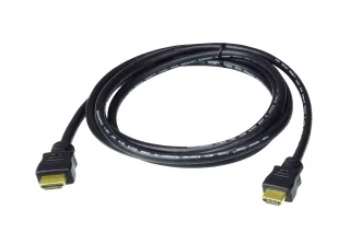 ATEN 2L-7D01H - HDMI cable with Ethernet - HDMI male to HDMI male - 1 m - shielded - black - 4K support - for ATEN VM5404HA, VM5808HA, VanCryst VM0808HA, VM5404H, VM6404HB, VM6809H, VS0801H