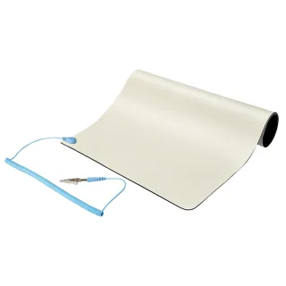 Startech 11x18in Anti Static Mat, ESD Mat for Electronics Repair, Anti Static Desk Mat w/Detachable Grounding Wire, ANSI/ESD S 4.1 Compliant, Flexible Thermoplastic Work Mat/Pad - Suitable for Tables (SM-ANTI-STATIC-MAT)