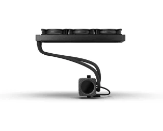 be quiet! Light Loop IO LCD 360mm Black AIO CPU Liquid Cooler, IPS Display, ARGB, 3x Light Wings LX 120mm PWM Fans and IO Controller