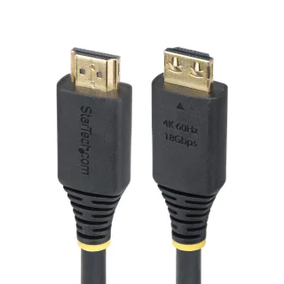 Startech - High Speed - HDMI cable - HDMI male to HDMI male - 5 m - shielded - black - halogen-free, passive, 4K60Hz support, 1440p (UWQHD) support 144Hz, 1080p support 240Hz
