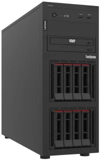 Lenovo ThinkSystem ST250 V3 7DCE - Server - tower 4U - 1-way - 1 x Xeon 6353P / up to 5.4 GHz - RAM 32 GB - hot-swap 2.5" bay(s) - no HDD - Matrox G200 - Gigabit Ethernet - no OS - monitor: none