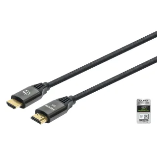 Manhattan 355957 HDMI Cable 8K/60HZ 3M Certified -With Ethernet Male/Male Black