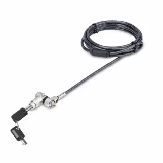 Startech 25-Pack Universal Laptop Lock 6.6ft (2m), Master Keyed Locking Cable, Computer Security, Compatible w/Noble Wedge/Nano/K-Slot, Anti-Theft Cut-Resistant Cable - Security cable lock - black & silver - 2 m - TAA Compliant (pack of 25)