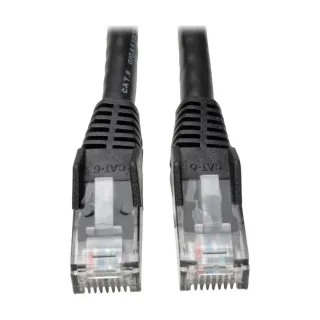 Eaton Tripp Lite Series Cat6 Gigabit Snagless Molded (UTP) Ethernet Cable (RJ45 M/M), PoE, Black, 3 ft. (0.91 m) - Patch cable - RJ-45 (M) to RJ-45 (M) - 91.4 cm - UTP - CAT 6 - molded, snagless, stranded - black