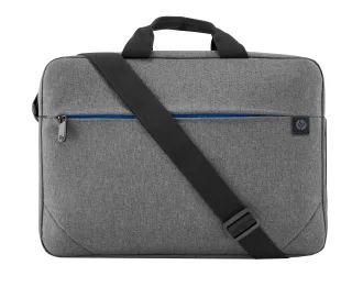 HP Prelude Top Load - Notebook carrying case - 15.6" - black & grey, blue zipper
