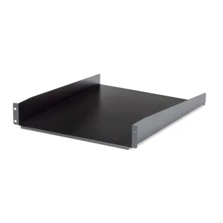 Startech 2U Fixed Server Rack Mount Shelf, 22in Deep Steel Universal Cantilever Tray for 19" AV/Data/Network Equipment Rack with Cage Nuts & Screws, 50lbs Weight Capacity, 22" Deep - 2U Network Rack Shelf (CABSHELF22)