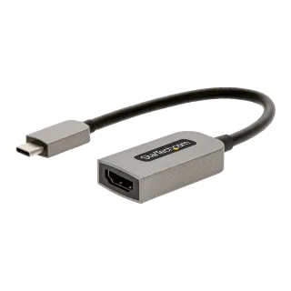 Startech USB C to HDMI Adapter, 4K 60Hz UHD Video, HDR10, USB-C to HDMI 2.0b Adapter Dongle, USB Type-C DP Alt Mode to HDMI Monitor/Display/Projector, USB C to HDMI Converter, M/F - Thunderbolt 3 Compatible - Adapter - USB-C male to HDMI female - 13 cm - space grey - active, 4K60Hz (3840 x 2160) support