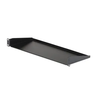 Startech 1U Server Rack Cabinet Shelf, 7in Deep Fixed Cantilever Tray, Rackmount Shelf for 19" AV/Data/Network Equipment Enclosure with Cage Nuts & Screws, 33lbs Weight Capacity - 1U Rack Shelf 7" Deep (CABSHELF1U) - Rack shelf - black - 1U - 19" - for P/N: RK12OD2, RK2537BKM, RK3236BKF, RK4236BKB, RK4242BK24, RK4242BK30, RKQMCAB12V2