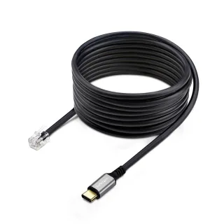 Startech USB-C to RJ9 Adapter for Office Phone Handset or Wired/Wireless Headset, Use Existing Landline Hardware, 6ft/1.8m, For Laptop/Desktop Computer/Mobile - Headset adapter - USB-C male to RJ-9 male - 1.8 m - black - bus powered