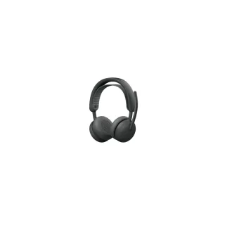 Logitech Zone Wireless 2 ES - Headset - on-ear - Bluetooth - wireless, wired - active noise cancelling - USB-C - graphite - Certified for Microsoft Teams
