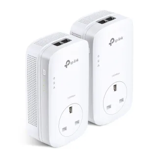 TP-LINK Powerline TL-PA9020P KIT - Starter Kit - bridge - GigE, HomePlug AV (HPAV), HomePlug AV (HPAV) 2.0, IEEE 1901 - wall-pluggable (pack of 2)
