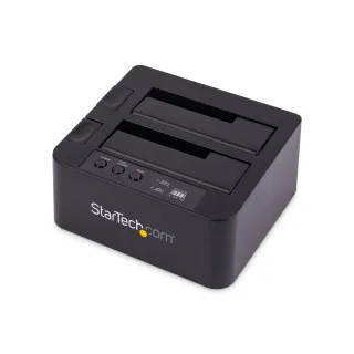 StarTech Standalone Hard Drive Duplicator, Dual Bay HDDSSD ClonerCopier, USB 3.1 (10 Gbps) to SATA III (6Gbps) HDDSSD Docking Station, Hard Disk Duplicator Dock - Hard Drive Cloner - Hard drive duplicator - 2 bays (SATA-300) - for P/N: TBLT3MM1MA, TBLT3MM2M, TBLT3MM2MA