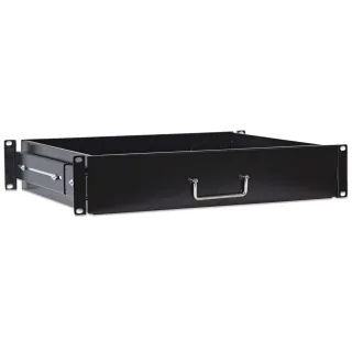 Intellinet 714938 19" Drawer Shelf 2U Black- Shelf Depth 350MM