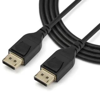 StarTech 3ft/1m VESA Certified DisplayPort 1.4 Cable, 8K 60Hz HBR3 HDR, Super UHD DisplayPort to DisplayPort Monitor Cord, Ultra HD 4K 120Hz DP 1.4 Slim Video Cable M/M DP Connectors - DP 1.4 Latching Cable - DisplayPort cable - DisplayPort (M) latched to DisplayPort (M) latched - DisplayPort 1.4 - 1 m - 8K support - black