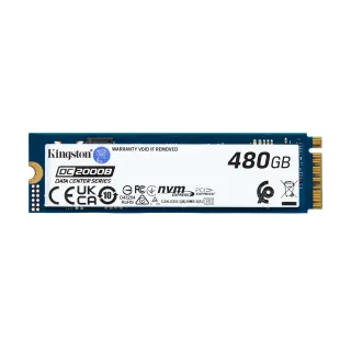 Kingston Data Center DC2000B - SSD - Enterprise - 480 GB - internal - M.2 2280 - PCIe 4.0 x4 (NVMe)