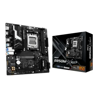 ASRock B850M-X R2.0 AMD AM5 Socket Motherboard, Micro-ATX, 2x DDR5 Slots, 2x M.2 Sockets, 2.5GbE LAN, 1x DisplayPort / 1x HDMI Port